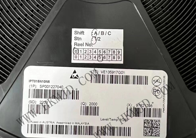【出售INFINEON】N溝道 MOSFET IPT015N10N5 OptiMOS? 5功率晶體管，100V