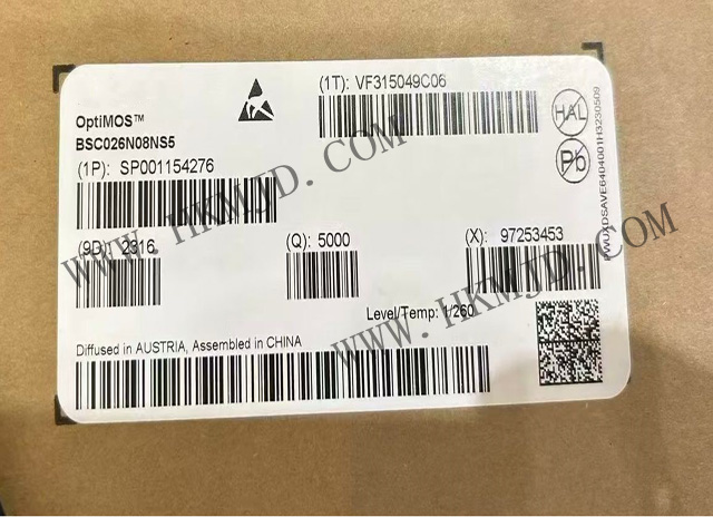 OptiMOS? 5 功率晶體管，80V BSC026N08NS5 N 溝道功率 MOSFET