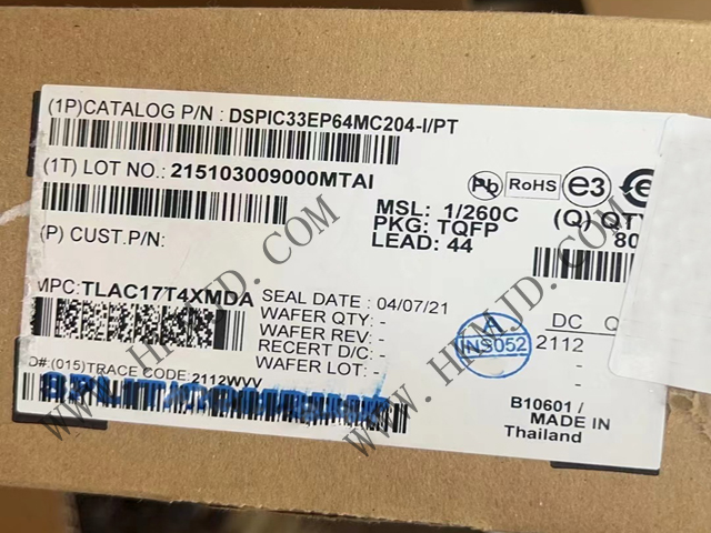 用于電機(jī)控制、數(shù)字電源和檢測(cè)的 DSPIC33EP64MC204-I/PT 16位 DSC
