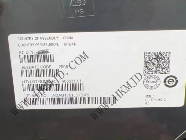ADAU1701JSTZ SigmaDSP? 28/56 Bit音頻DSP，內(nèi)置2個(gè)ADC和4個(gè)DAC