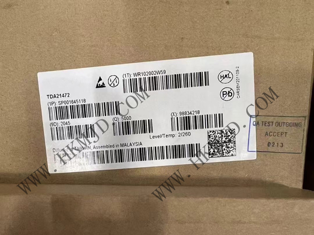 DC/DC開關轉換器Infineon TDA21472 70A、1.5MHz 開關頻率