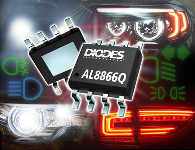 Diodes宣布推出AL8866Q LED 驅(qū)動(dòng)器，擴(kuò)大符合汽車標(biāo)準(zhǔn)的產(chǎn)品組合。