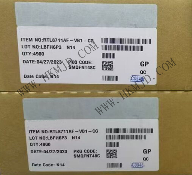 REALTEK RTL8711AF-VB1-CG：高性能單芯片低功耗 WLAN 網絡控制器