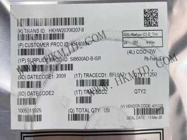 I2C 數字隔離器【SI8600AD-B-ISR】5000Vrms 2 通道 35kV/μs CMTI 16-SOIC