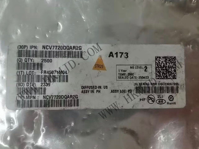 [出售] NCV7720DQAR2G（ON）十通道 Deca 半橋驅(qū)動(dòng)器，SSOP-24