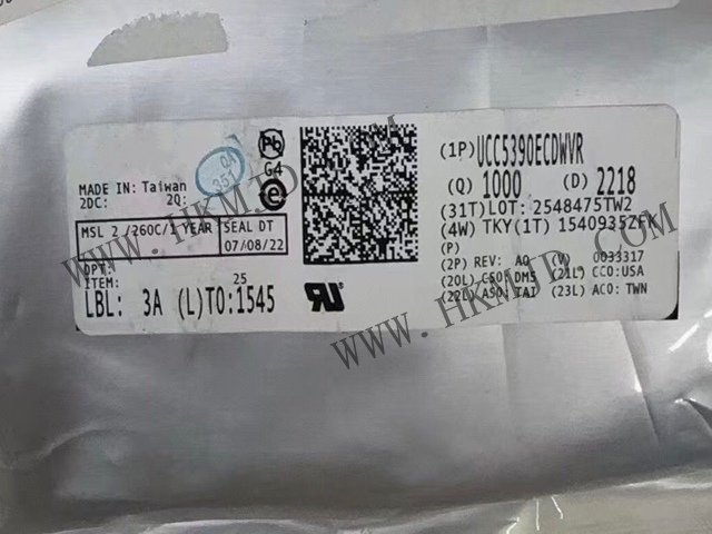 供應(yīng)德州儀器 UCC5390ECDWVR 3kVrms/5kVrms、±10A 單通道隔離式柵極驅(qū)動(dòng)器